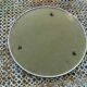 Plateau miroir rond époque art déco entourage alu