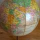 Small terrestrial globe world map of girard and barrère - year 60's