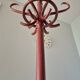 Parrot coat rack in turned wood