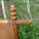 bamboo mirror with hanging chain 43X 48cm