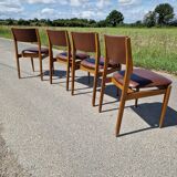 Set of 4 vintage Scandinavian chairs