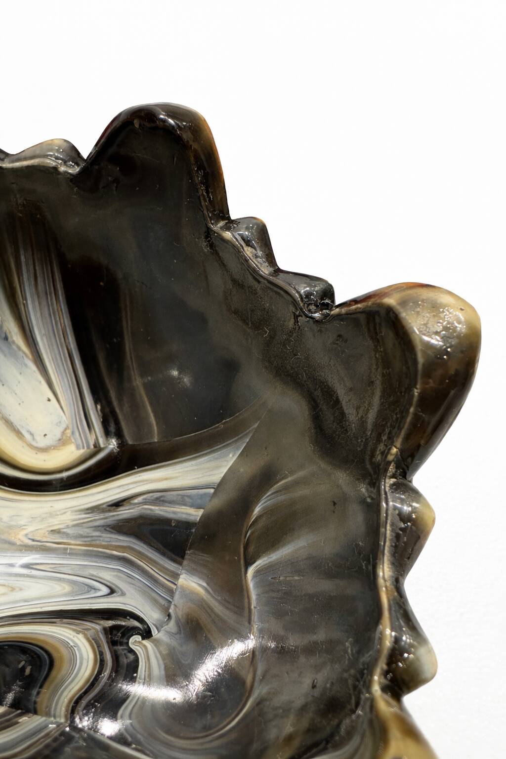 Art Deco centrepiece in Lithyaline glass - STS Abel Zagreb, c. 1930