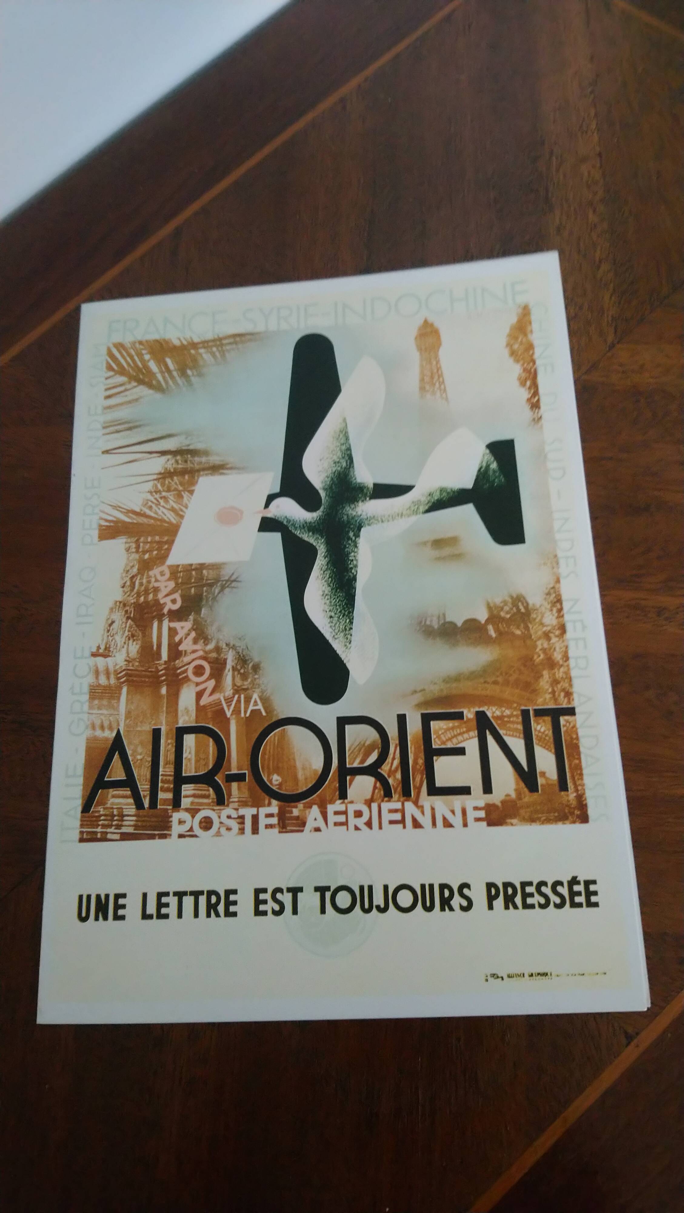 Air France Boeing 747 Menus