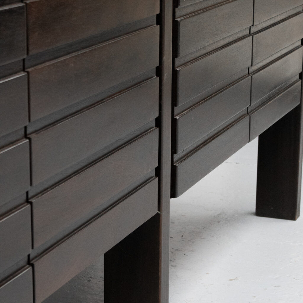 Iroko wood sideboard Maison Regain