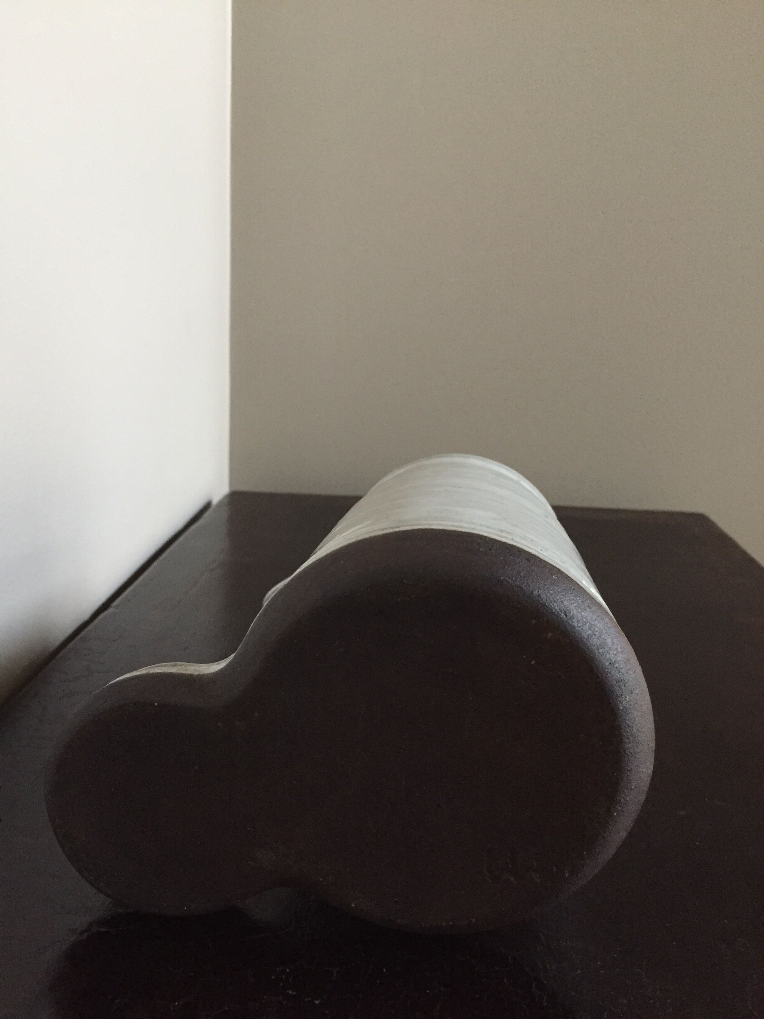 Pot a pickle made of enamelled sandstone