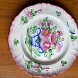Set of 5 earthenware plates from Luneville
