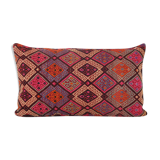 Kilim bedding pillow cases made from a anatolian handwoven textile turkish organic colorful wool pil