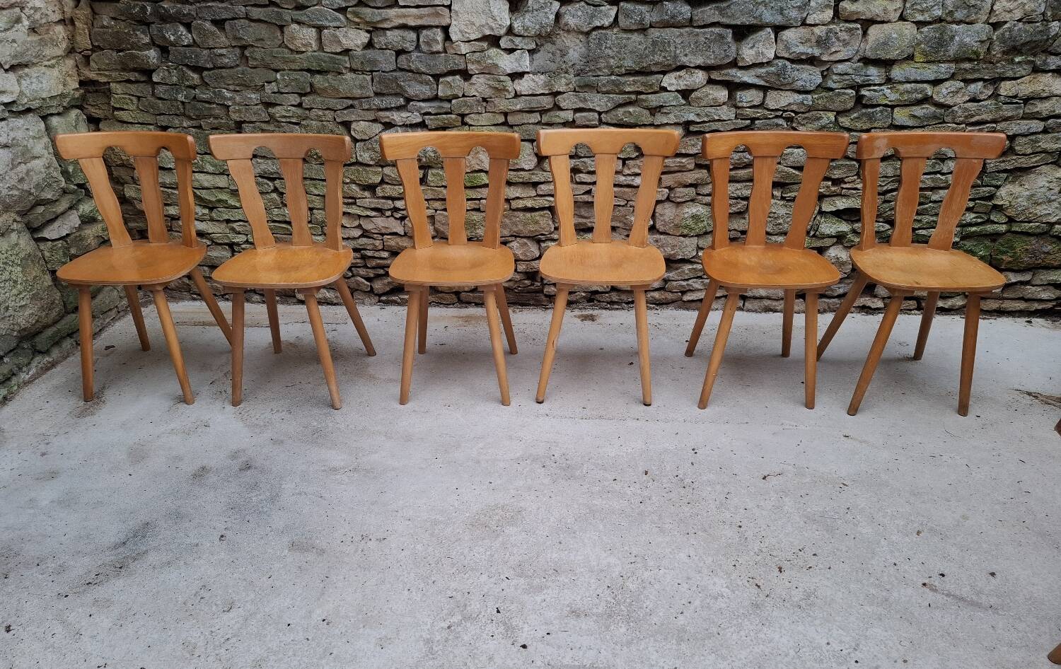 Set of 12 bistro chairs