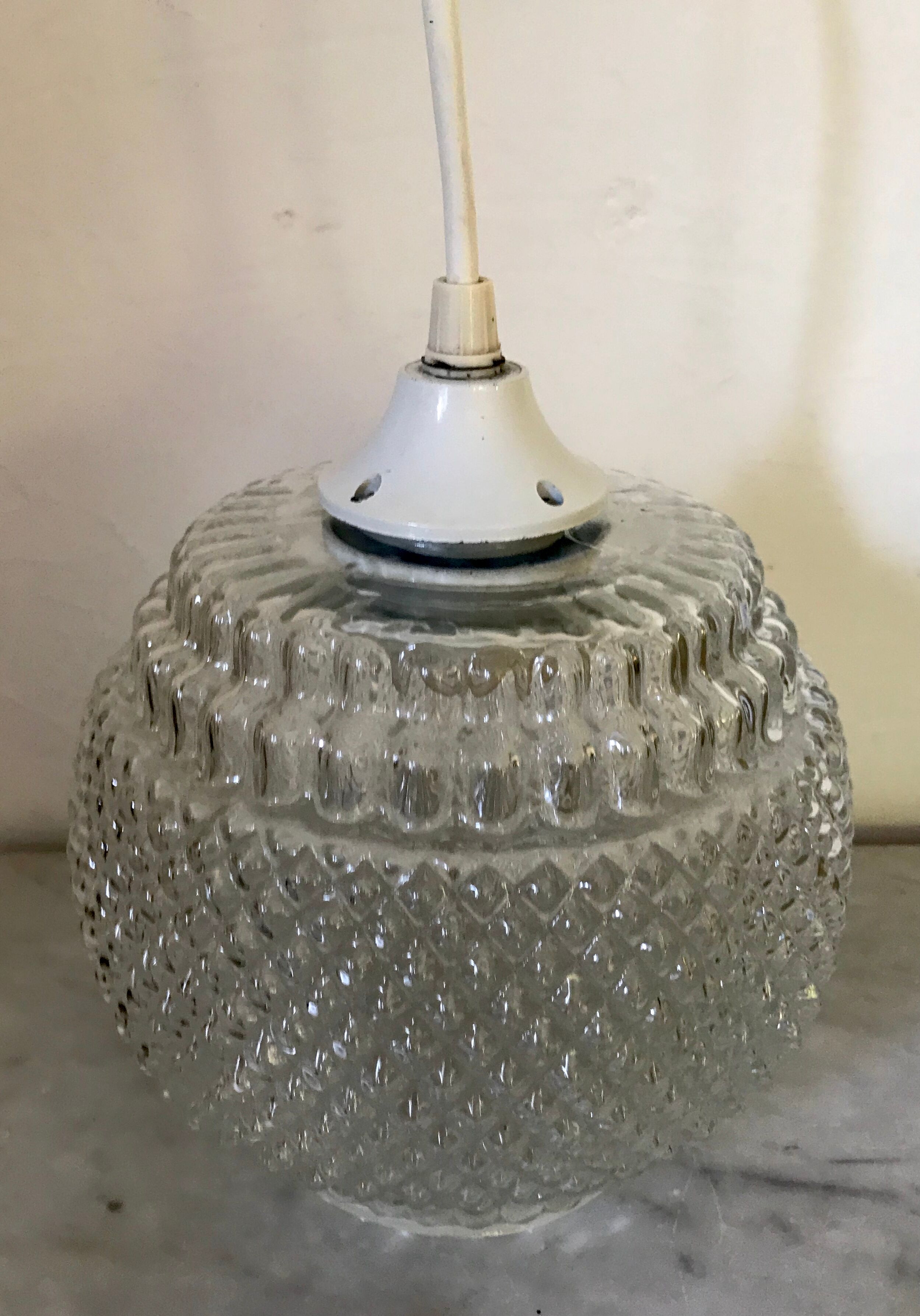 Vintage glass hanging