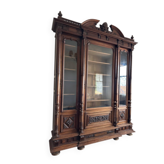 Large antique display cabinet – Henri II style – Late 19th century