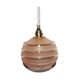 Pink polished glass walker lamp