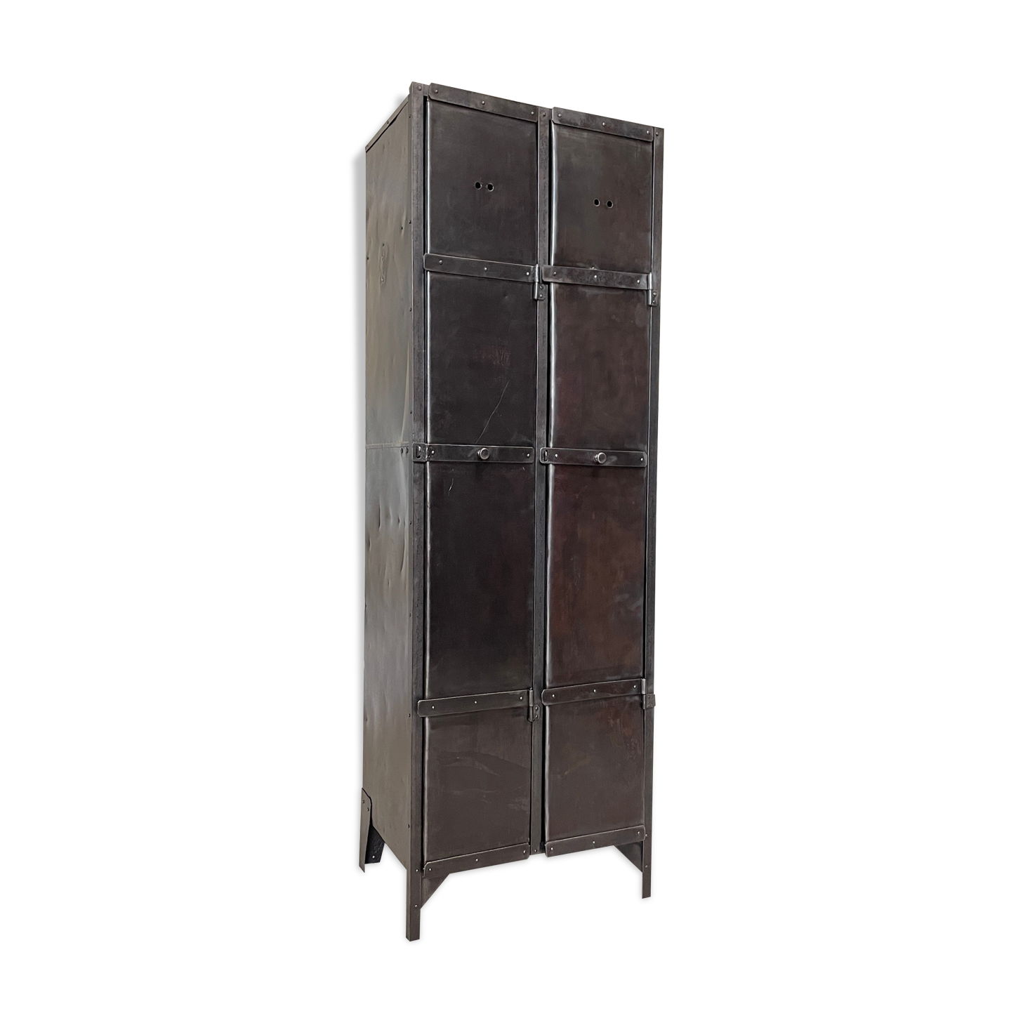 Industrial metal locker room