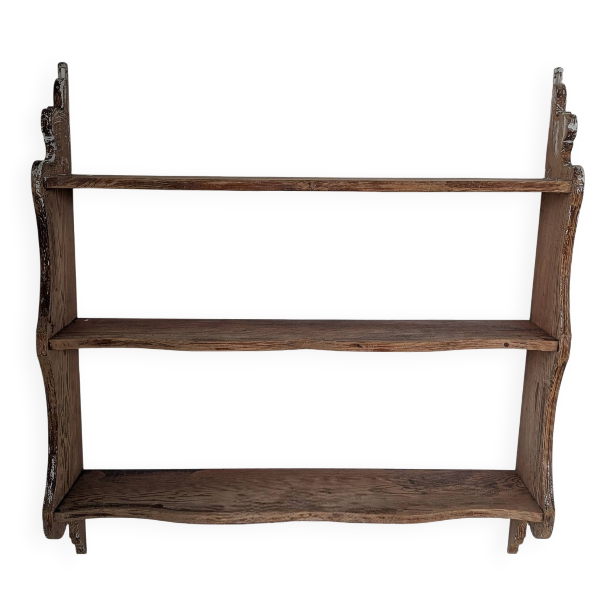 Large antique fir shelf