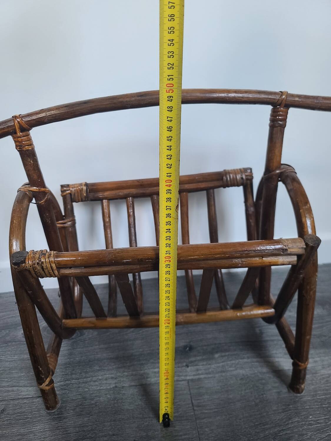 Bamboo magazine rack