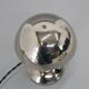 1930s Art Deco Nickel-Plated Petite Table Lamp with Adjustable Dome Shade