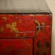Antique Chinese hand-lacquered side table, large sideboard.