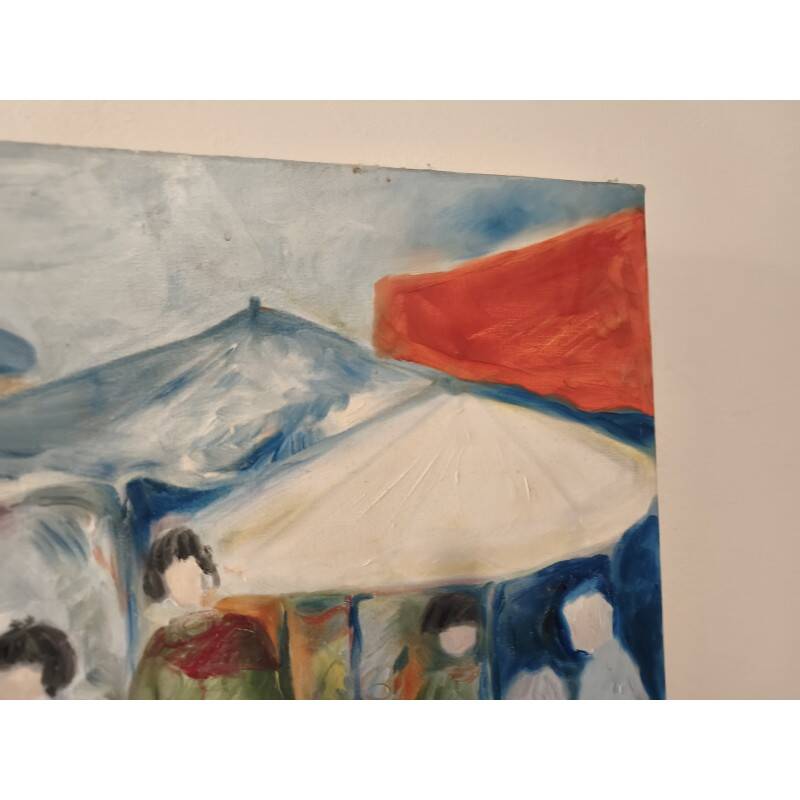 Oil on canvas by Mr. Porte