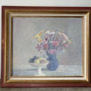 Bouquet d’automne, huile sur toile signée