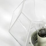 Beautiful 1970s Limburg glass ceiling lamp in octagon shape