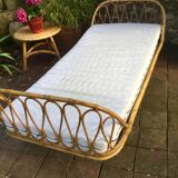 Bed rattan of the 1960s
