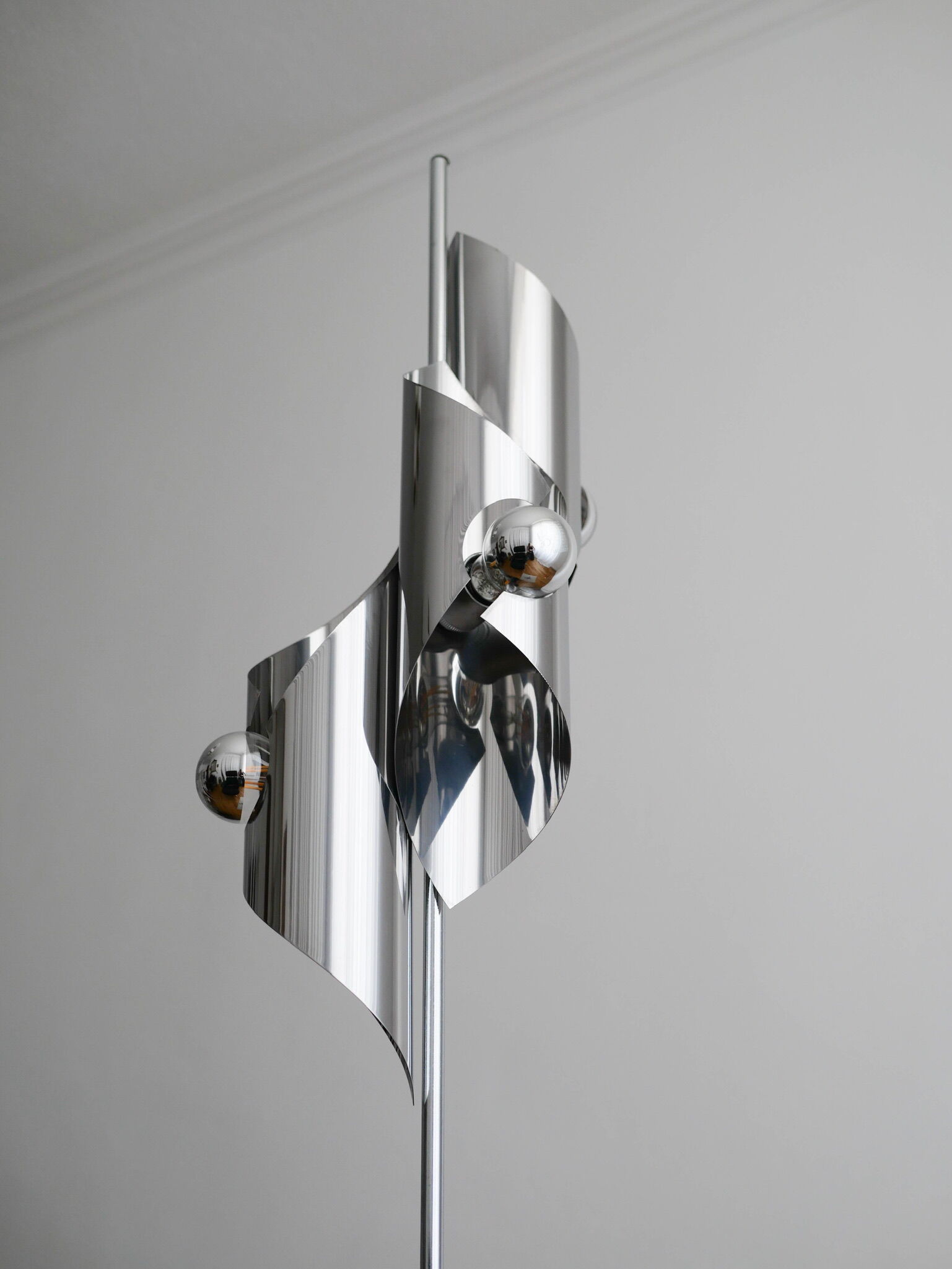 Vintage floor lamp chrome spoutnick