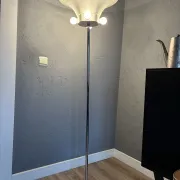 Staff Leuchten mid-century floor lamp with large shade, 1970s