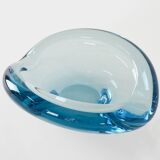 Glass platter, Danish design, 1960s, manufacturer: Holmegaard, designer: Pe