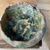Old glazed pot cover