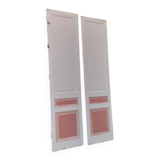 Pairs of large antique Haussmann-style wardrobe doors from the 19th century.