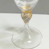 Transparent and Murano Glass Pitcher Vase by La Murrina with Gold Leaf, Ita