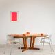 Brutalist extendable table in pine, Rainer Daumiller, Denmark, 1970s.