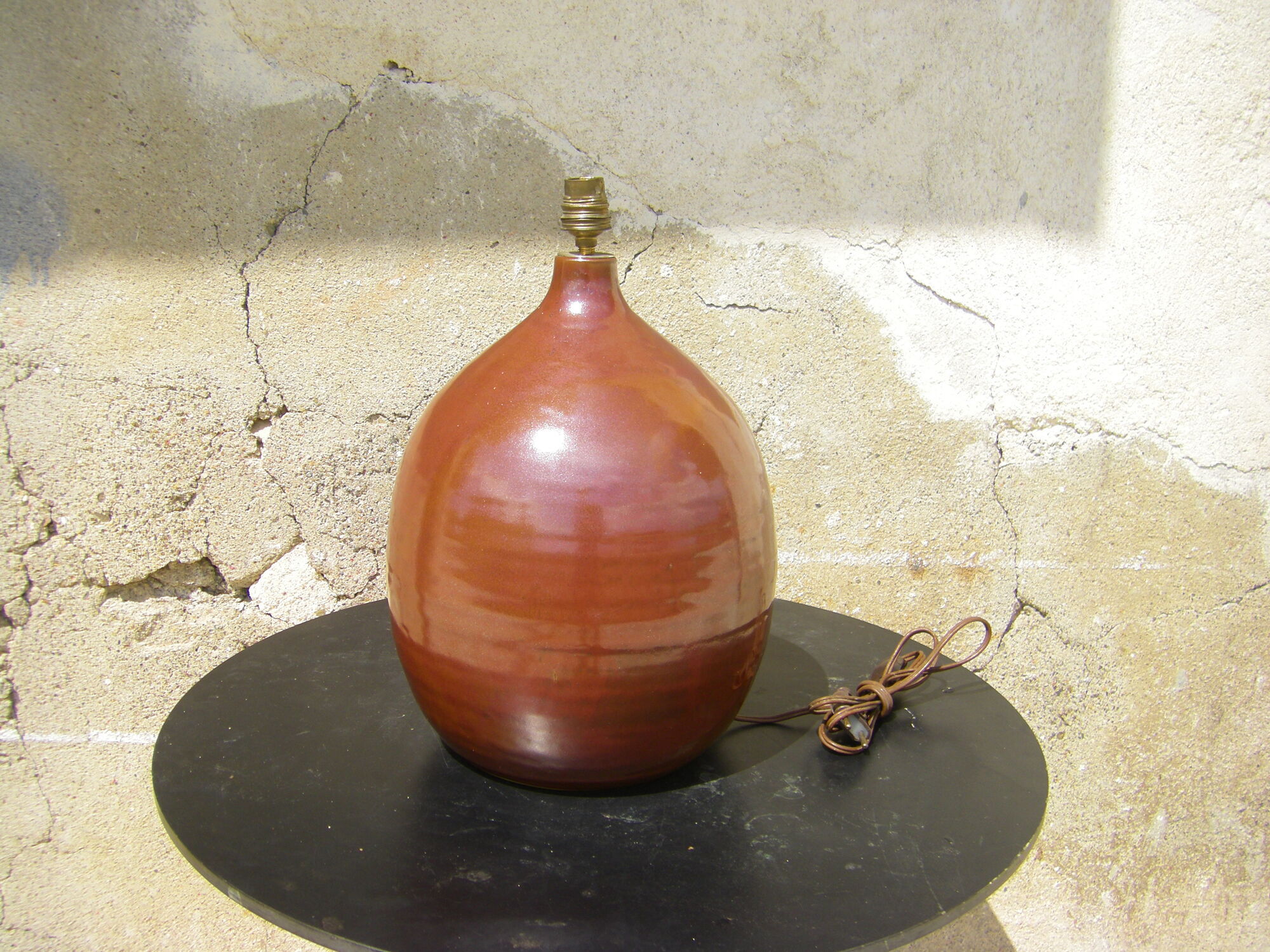 Vintage lamp by Roland Zobel workshop The Cyclades France