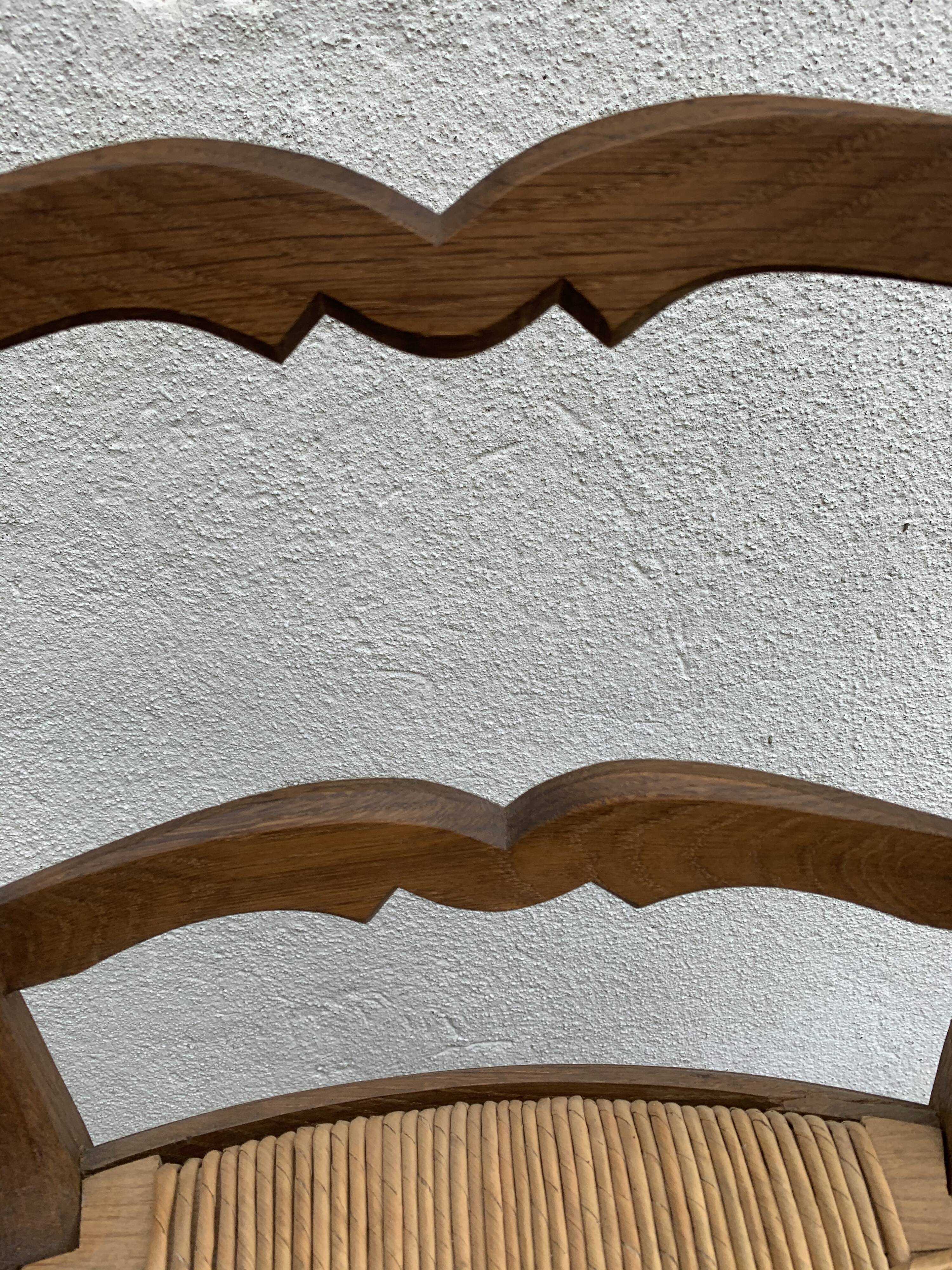 Pair Chair and Straw Chair