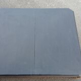 Coffee table with industrial wheels