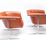 Two Space Age "042" Chairs by Geoffrey Harcourt for Artifort