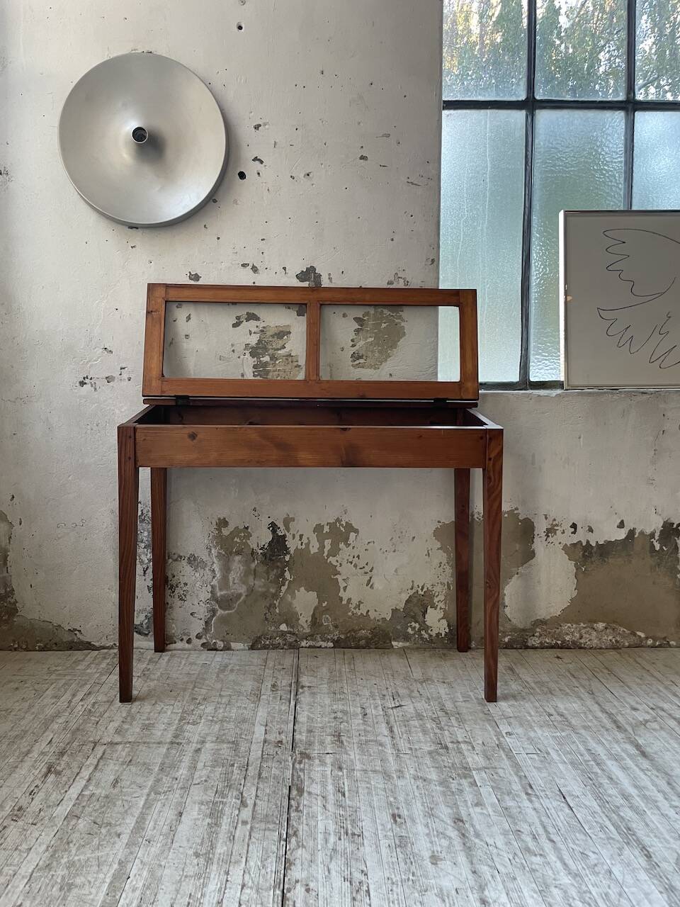 50s display cabinet side table