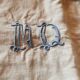Pair of antique linen pillowcases with monogram