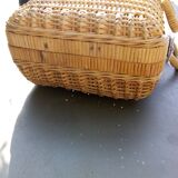 Wicker suitcase