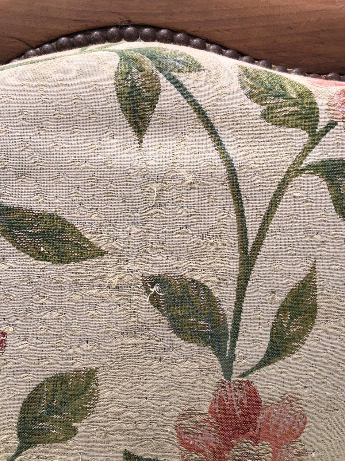 Voltaire armchair in cherry wood