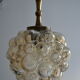 Hanging Helena Tynell amber glass bubbles 60s
