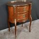Small Kidney-Shaped Mahogany Chest of Drawers, Transition Style – Early 20th Century