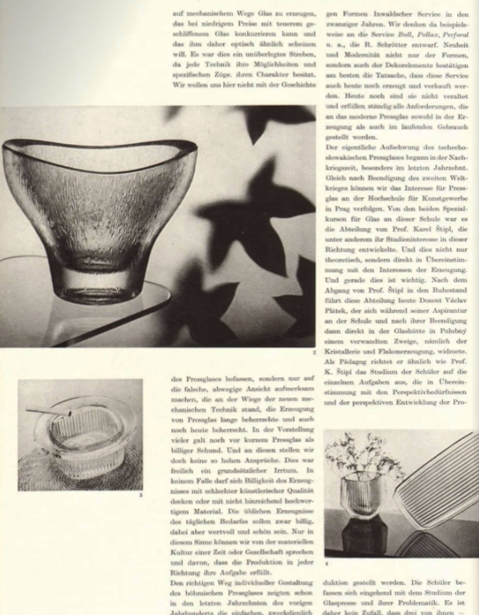 1962 “Eye Bath” Bowl by Frantisek Vizner for Rudolfova hut