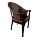 4 fauteuils en rotin foncé