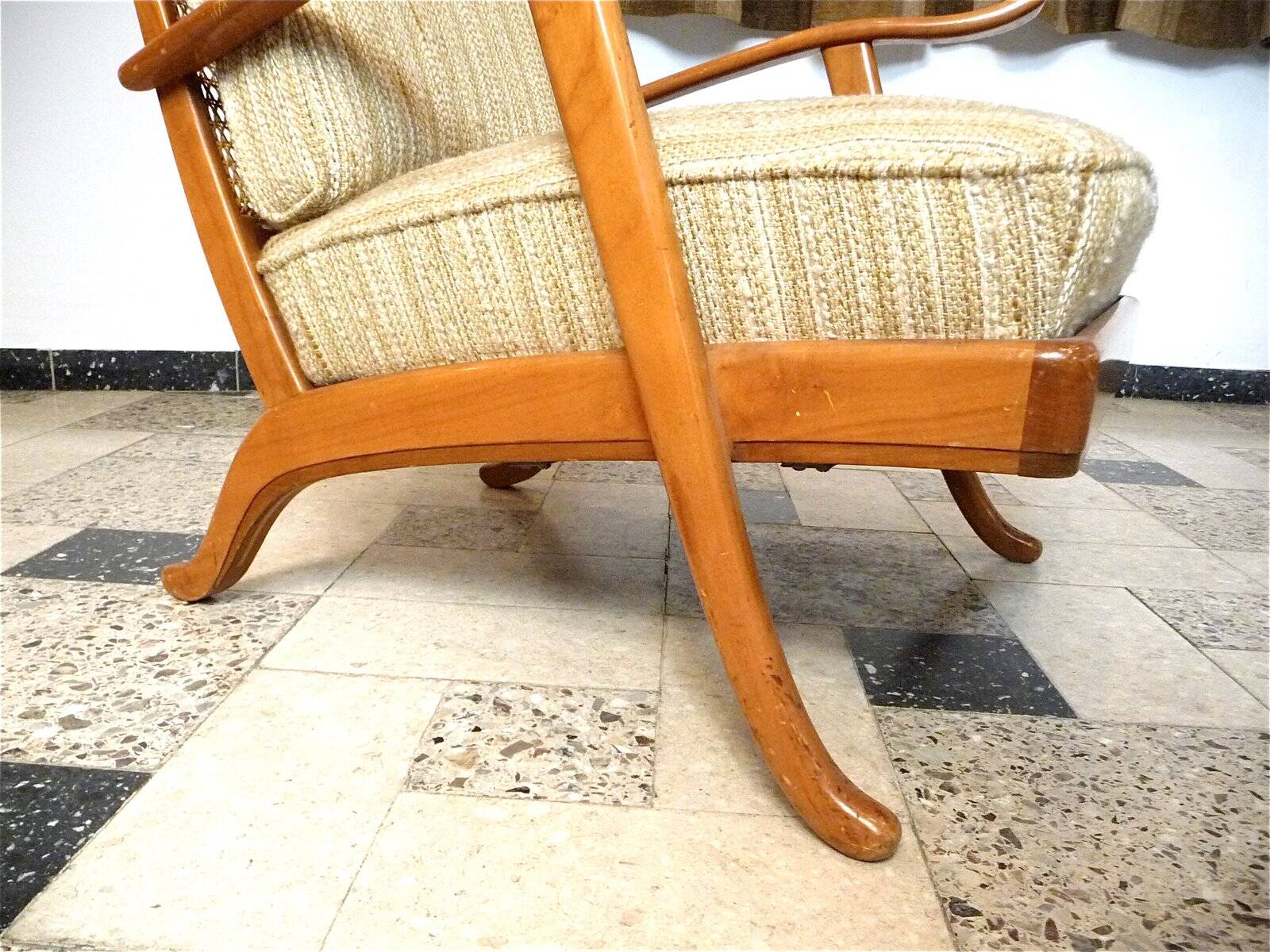 Ensemble de 2 fauteuils des années 50 de style mid-century de Wilhelm Knoll, Allemagne.