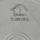 6 antique flat plates in faience from BADONVILLER