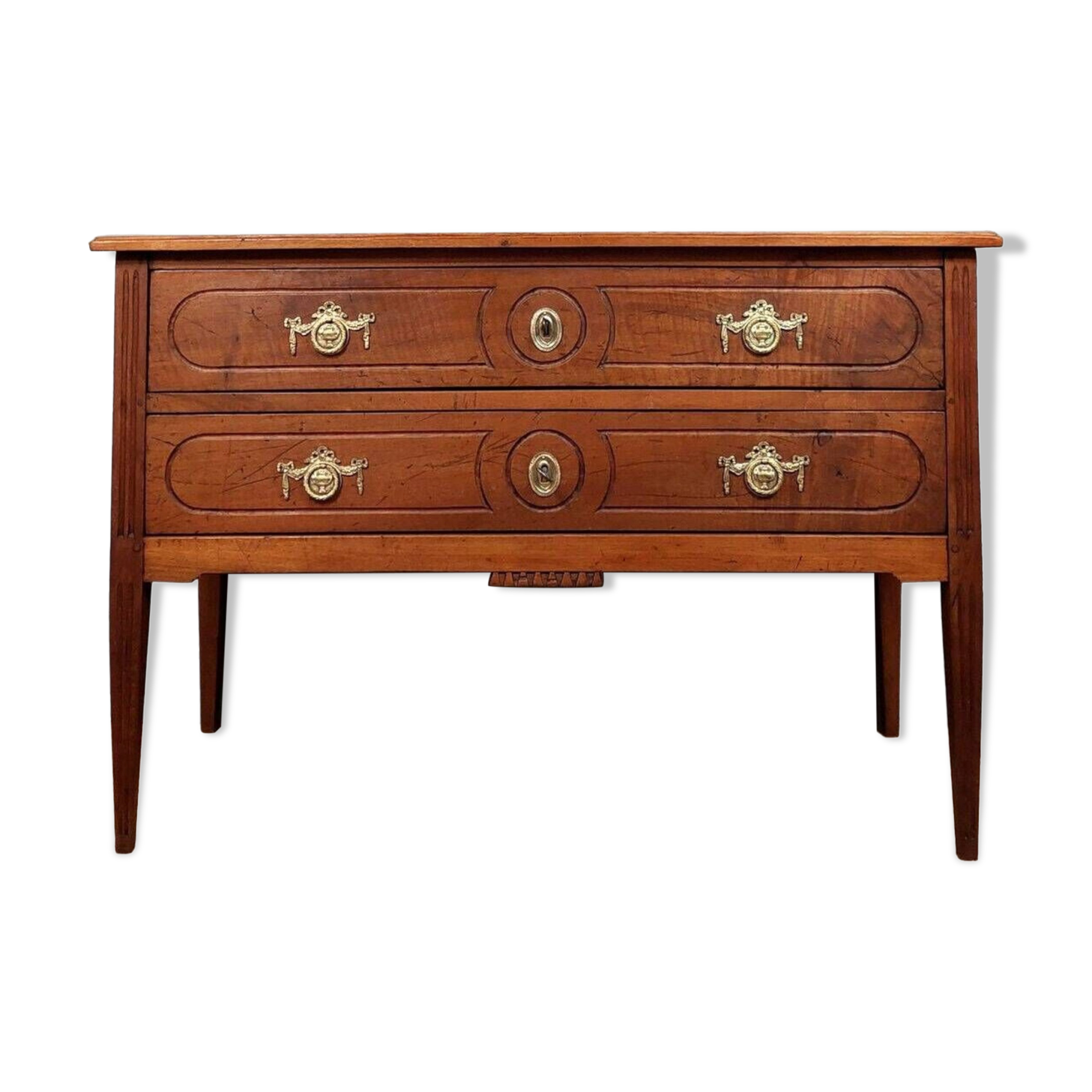 Louis XVI style chest of drawers in walnut circa 1800
