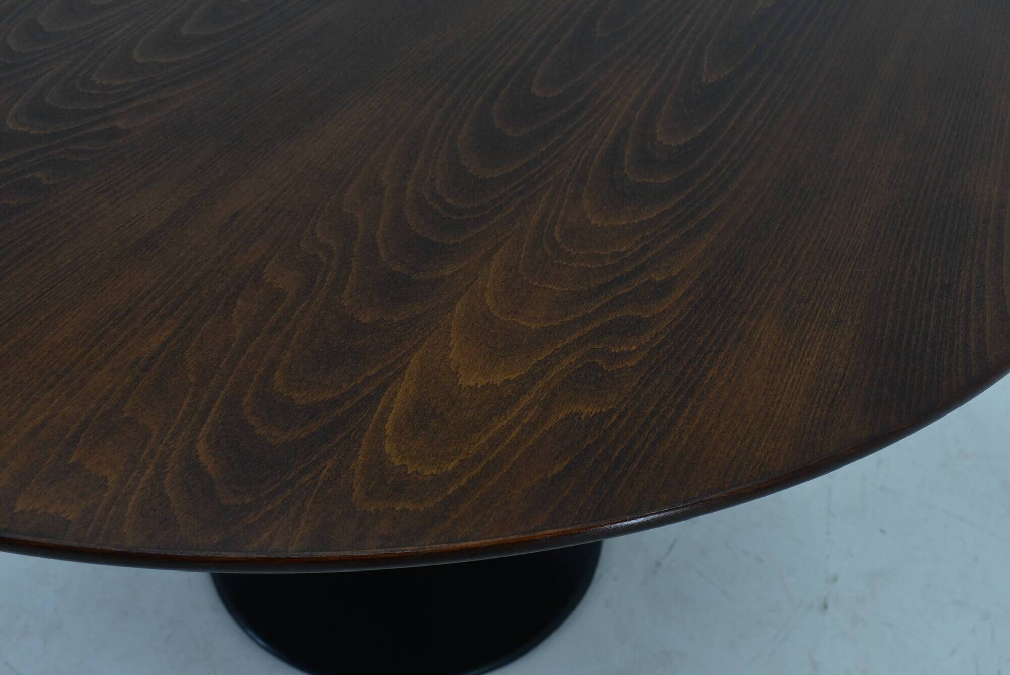 1969s Beech Round Dining Table, Czechoslovakia