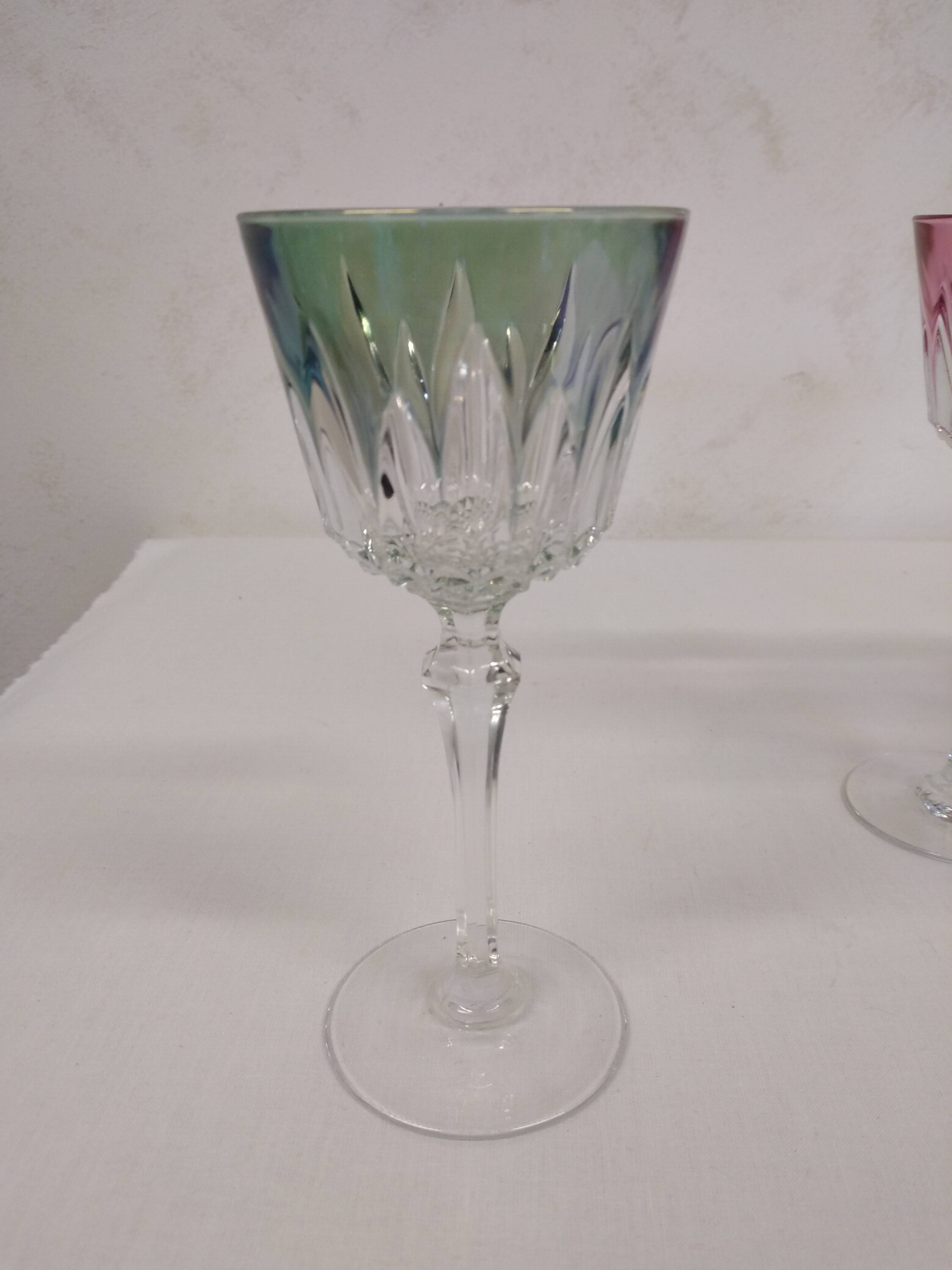 Colorful stemware