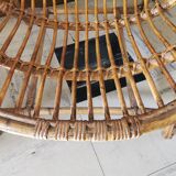 2 rattan basket chairs