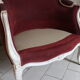 Louis XV style armchair patinated white